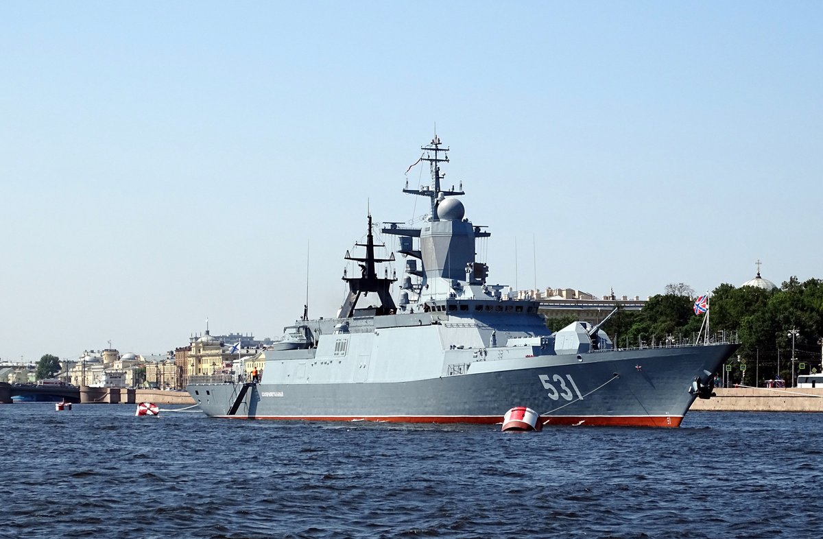 Russia honored the commander for flares fired at a Danish helicopter. Denmark summoned the ambassador